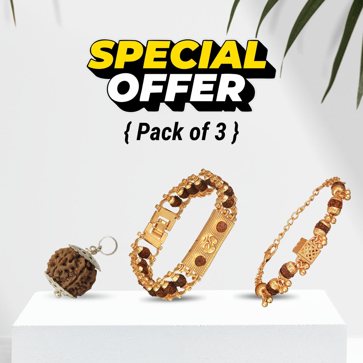 Rudraksha Strength Trio Combo