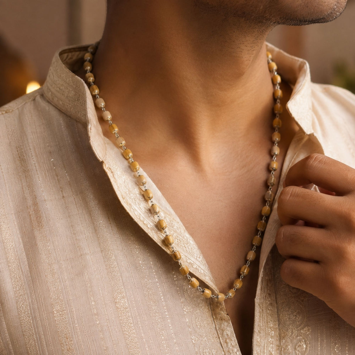 92.5 Sterling Silver Tulsi Mala