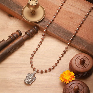 Silver Plated Mahakal Rudraksha Mala