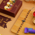 Silver Plated Ganesh Rudraksha Rakhi Box