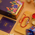 Shankh Tilak Chakra Meenakari Rakhi Box