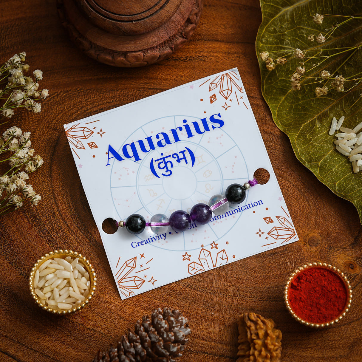 Aquarius Zodiac Rakhi Hamper