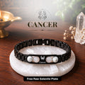 Cancer Zodiac Sign Metal Bracelet + Free Selenite Plate