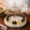 Tiger Eye & Citrine Zodiac Band for Leo (सिंह राशि)
