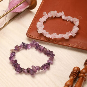 Dreamy Duo Combo with Rose Quartz and Amethyst Bands