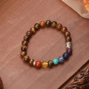 Tiger Eye x Seven Chakra Band - For Fortune & Inner Balance