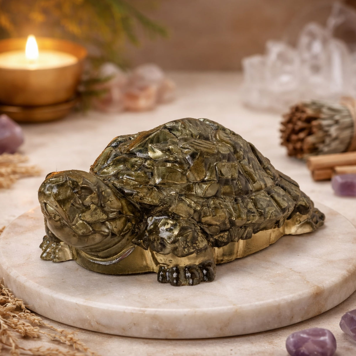 Pyrite Prosperity Tortoise (Kachhua)