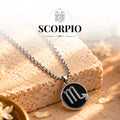 Scorpio Zodiac Pendant with Black Onyx Stone
