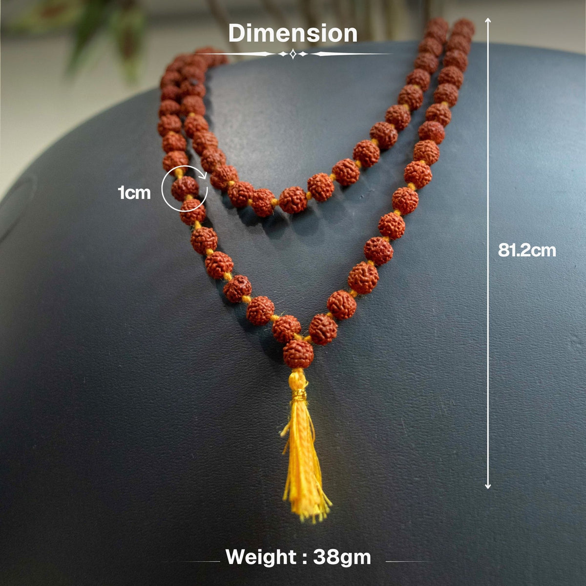 Brown Rudraksha Mala - 108+1 Beads