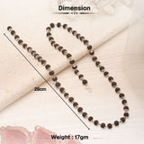 Silver Plated Eternal Karungali Mala - Natural Ebony Wood (Govt. Certified)