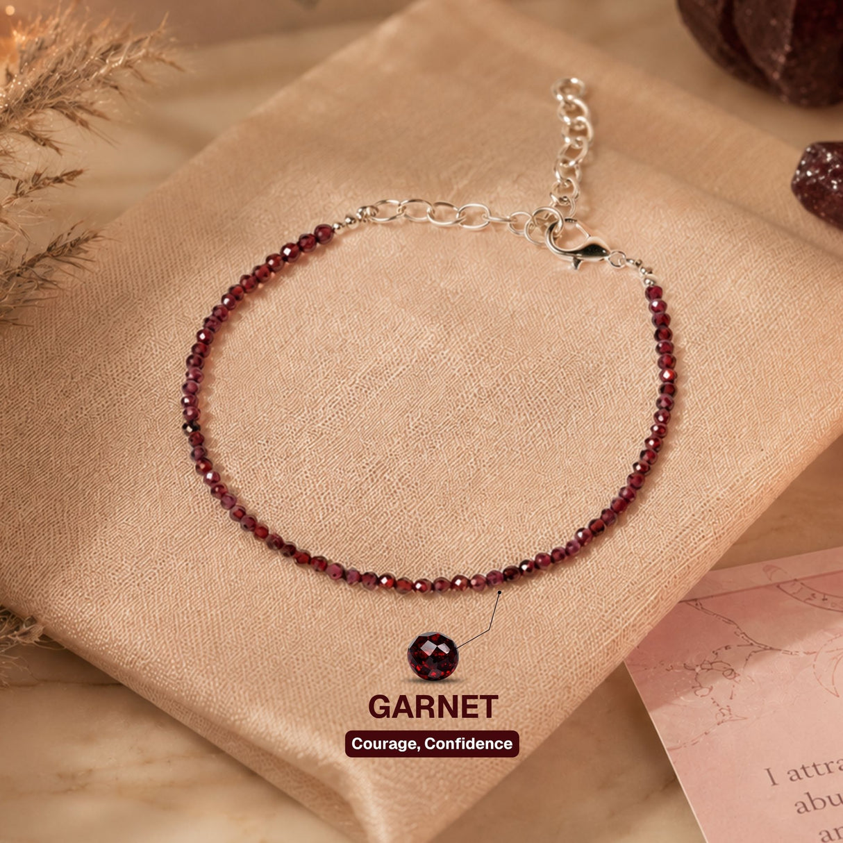 Red Garnet Anklet