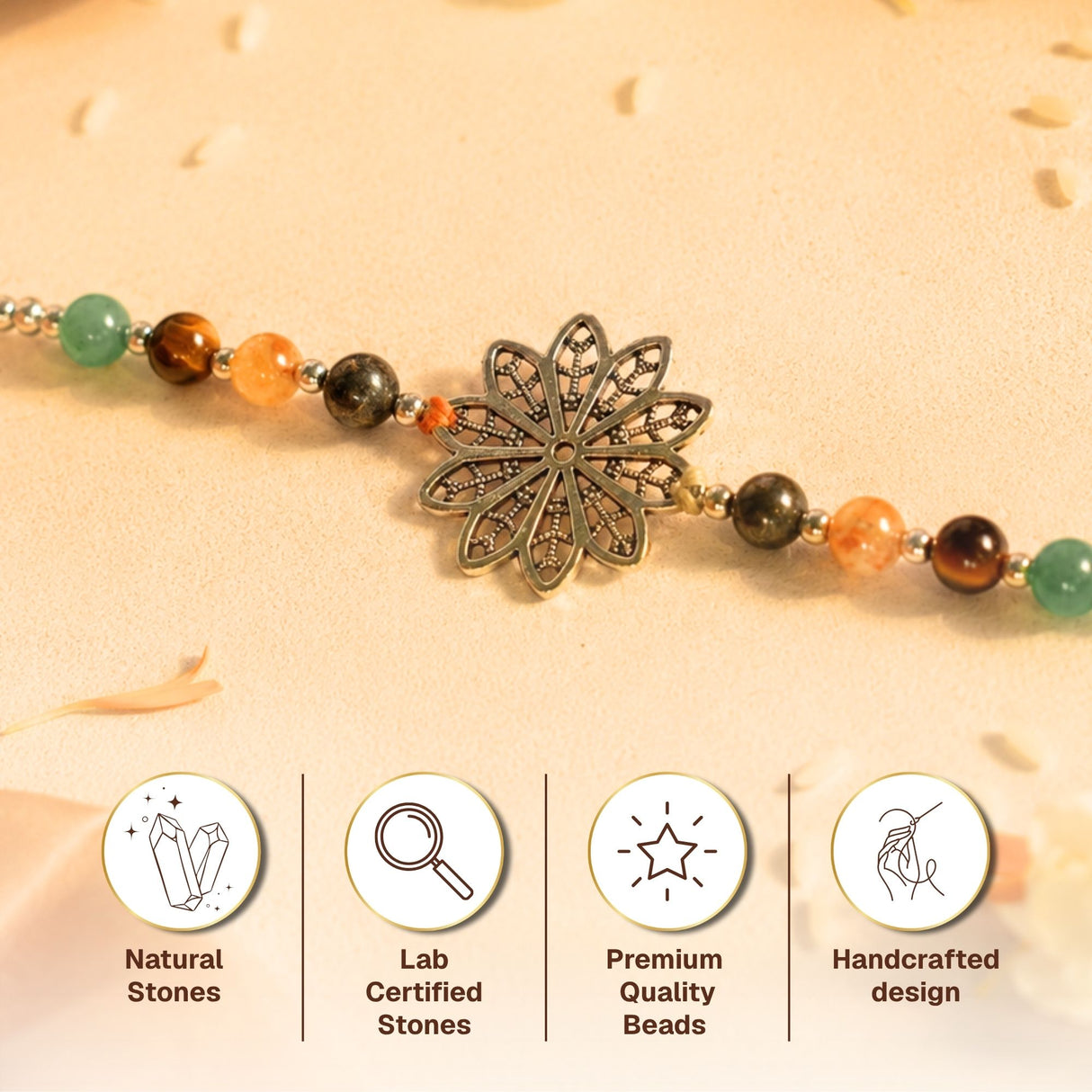 Money Magnet Floral Rakhi Box