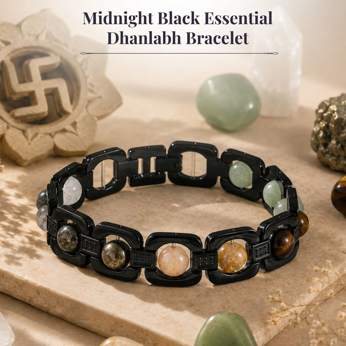 Midnight Black Essential Dhanlabh Bracelet