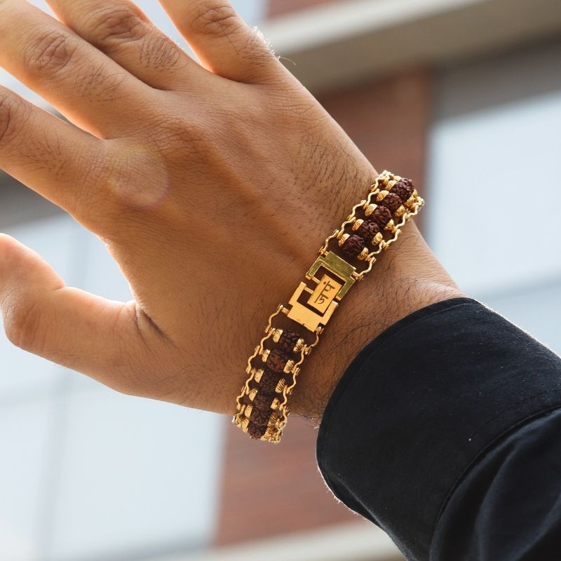 Stylish Gold Plated Bracelet Pola Single - Jewellery Khazana