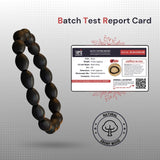 Ancient Karungali Oval Beads Band - Natural Ebony Wood