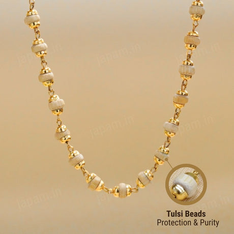 Gold Plated Tulsi Mala