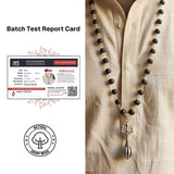 Silver Plated Trishool Gada Karungali Mala