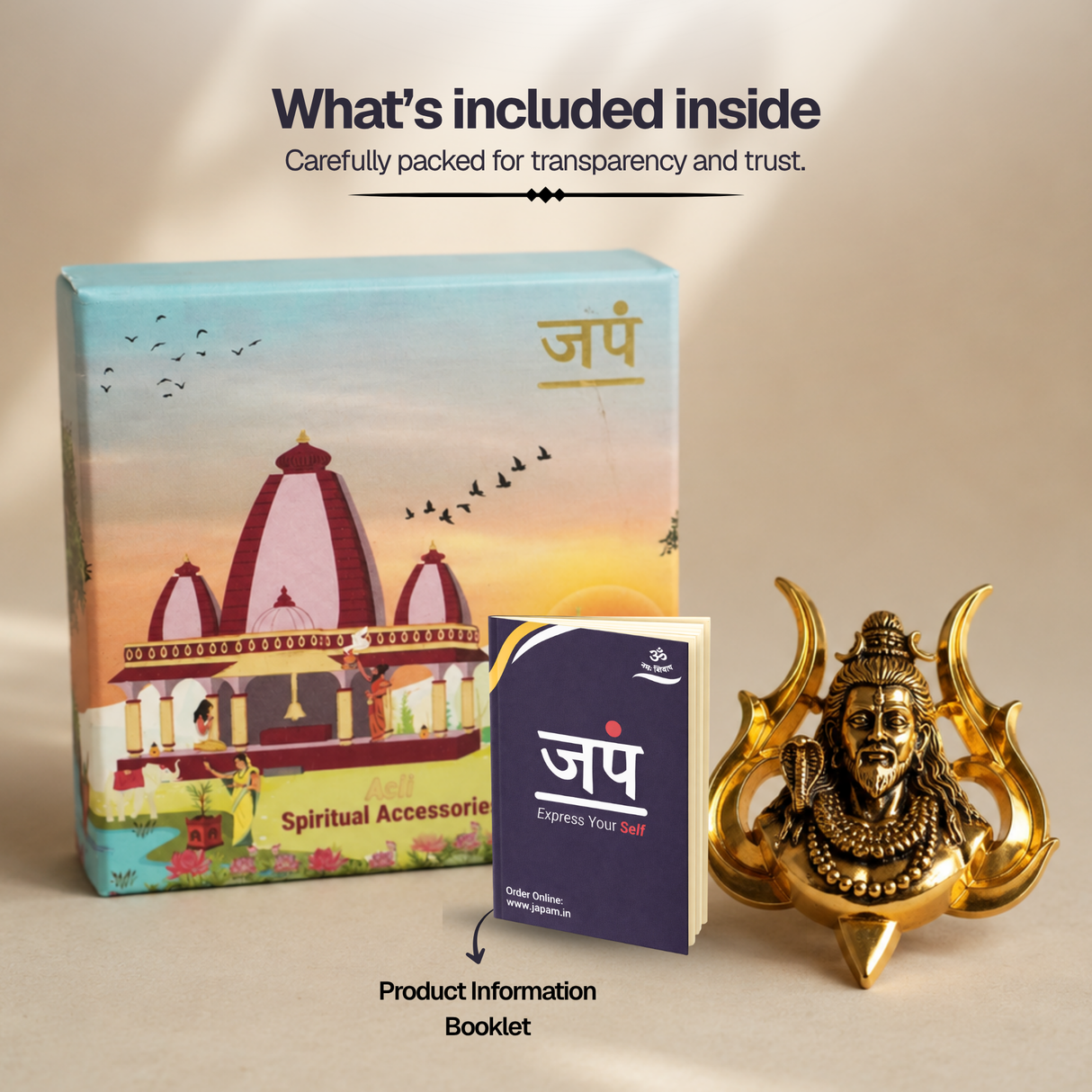 Gold Plated Cosmic Mahakal Brooch