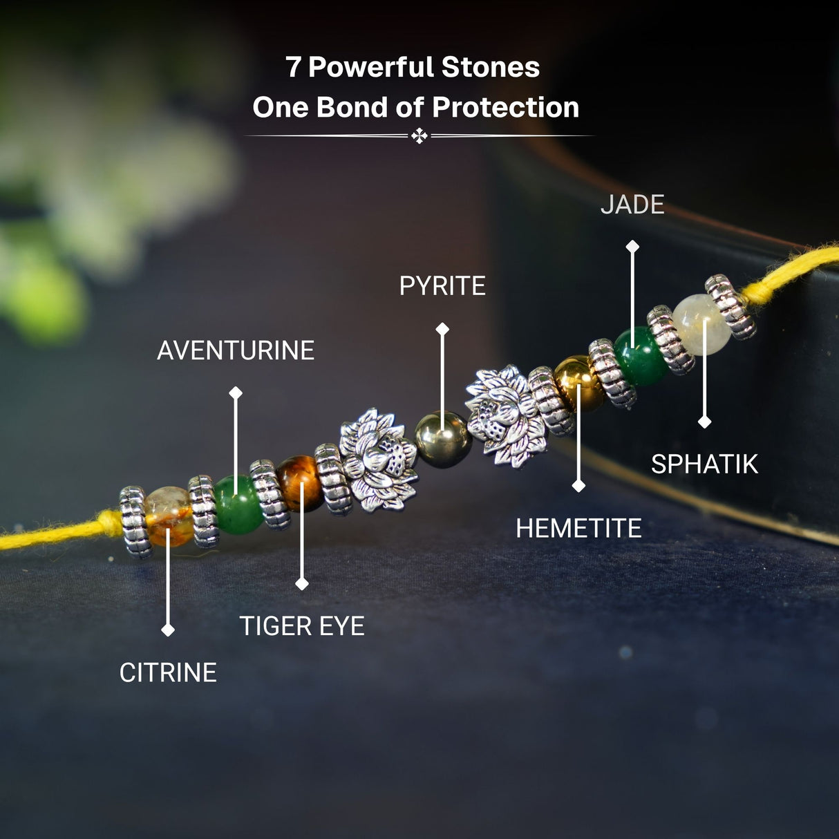 Lotus Dhanlabh Crystal Rakhi Box