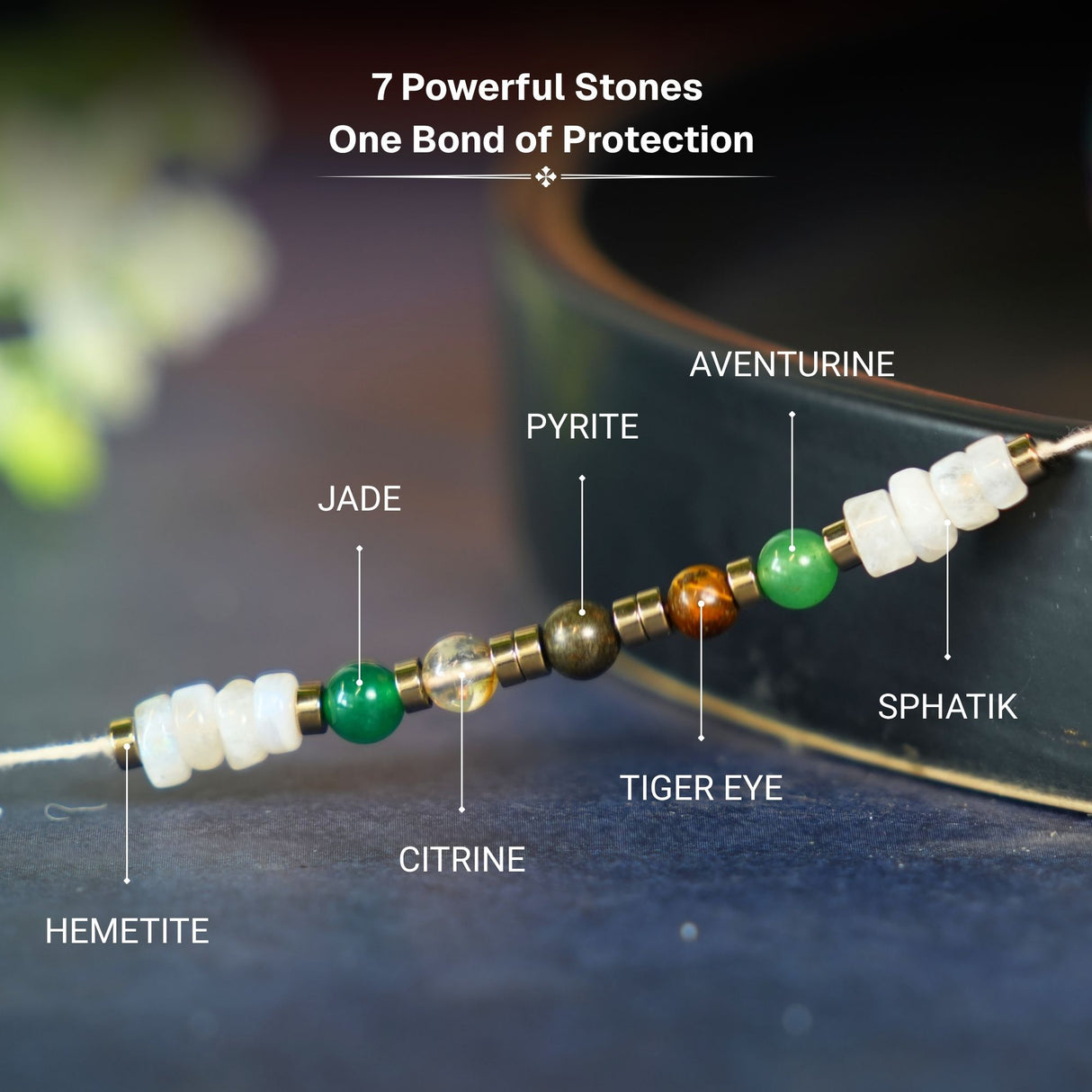 Minimal Dhanlabh Crystal Rakhi Box