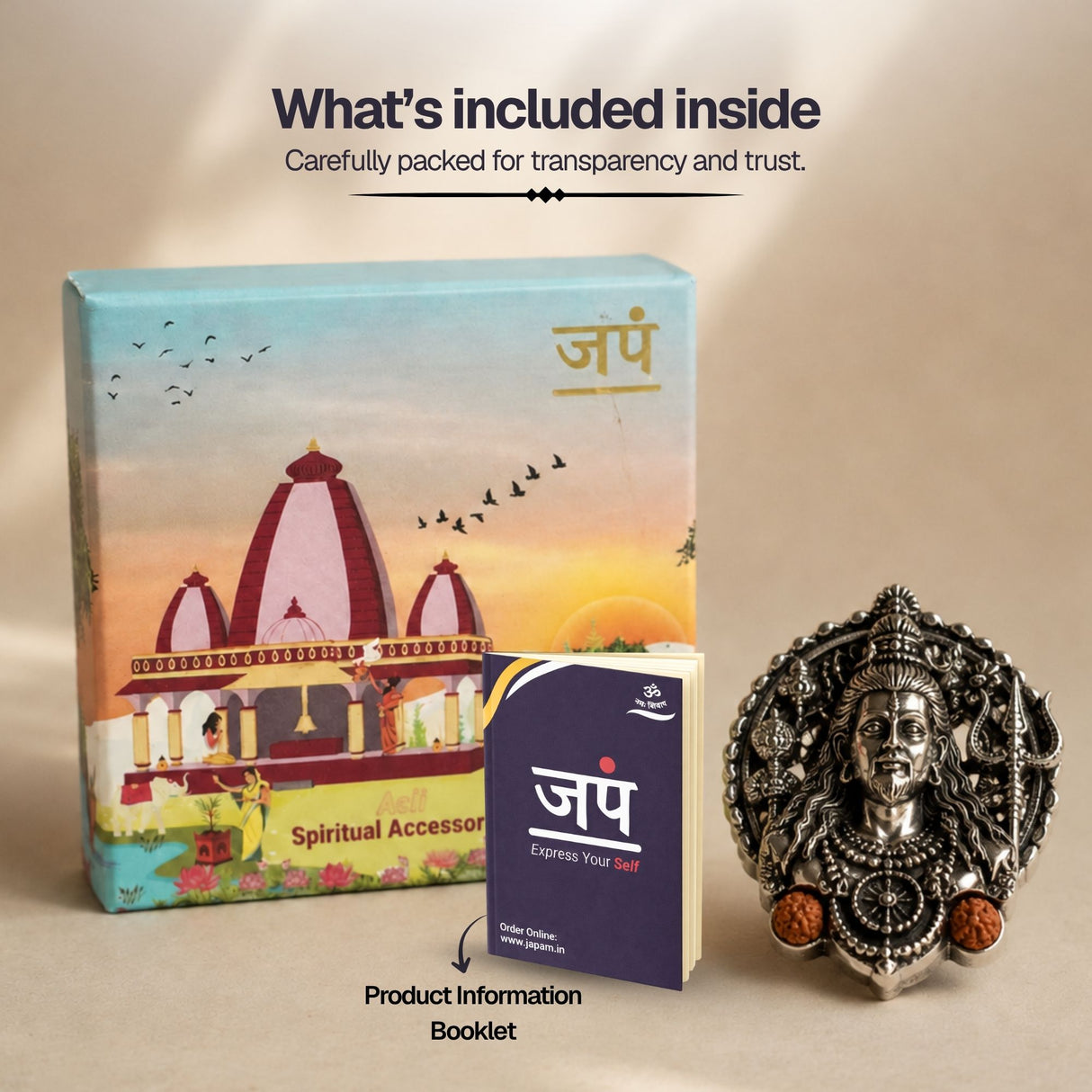 Silver Plated Rudra Roop Shiva Brooch
