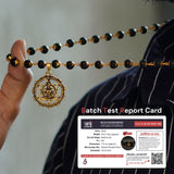 Gold Plated Karungali Necklace with Hanuman Pendant