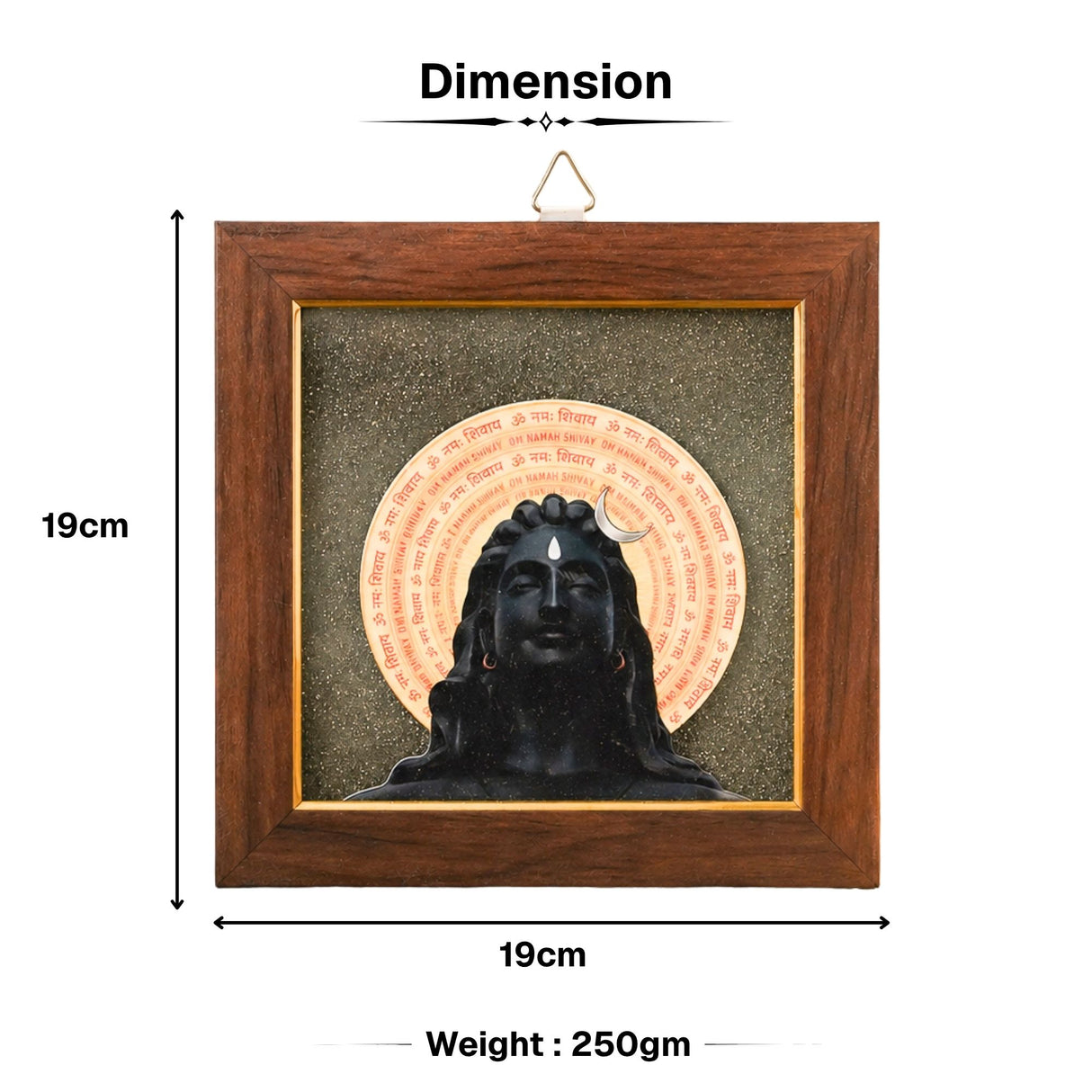 Adiyogi Pyrite Frame for Vaastu