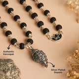 Silver Plated Shankh Karungali Mala