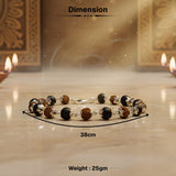 Silver Plated Rudraksha Karungali Bracelet