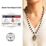 Silver Plated Shankh Karungali Mala