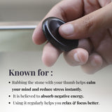 Black Obsidian Worry Stone