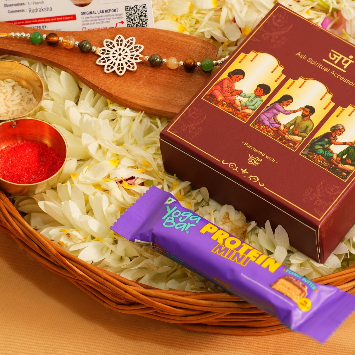 Money Magnet Floral Rakhi Box