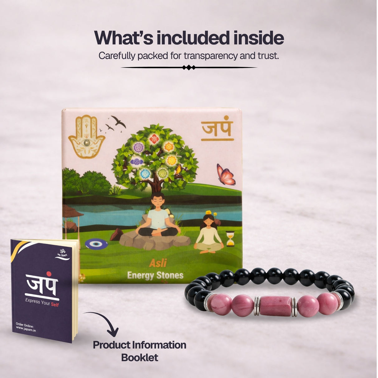 Rhodonite Zodiac Band – Libra (तुला राशि)