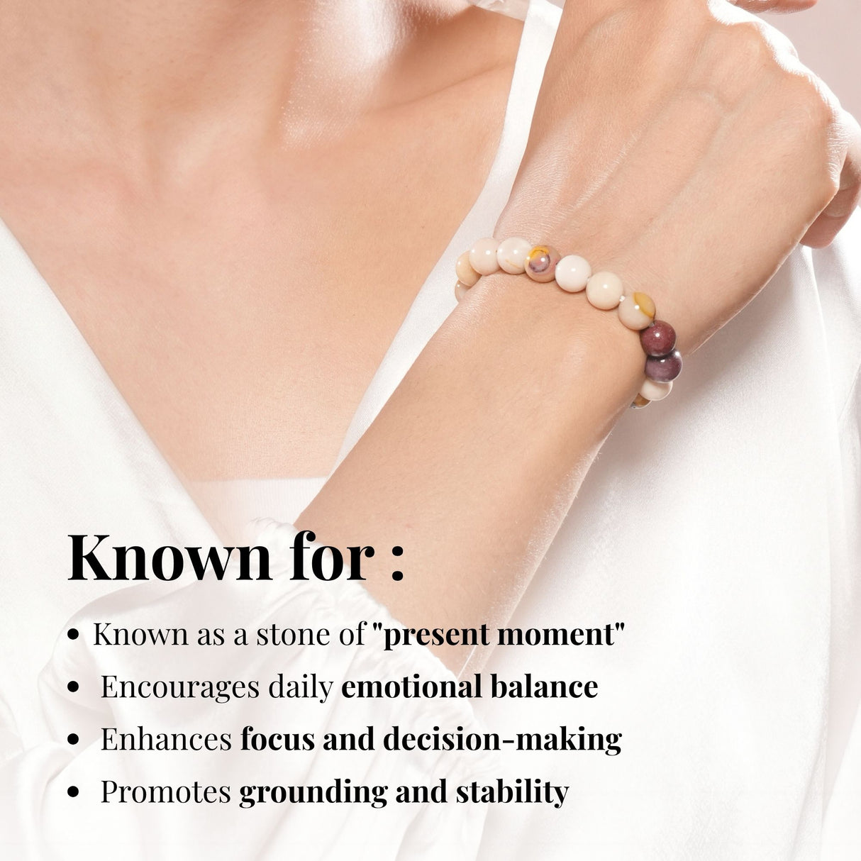 Natural Mookaite Stone Band