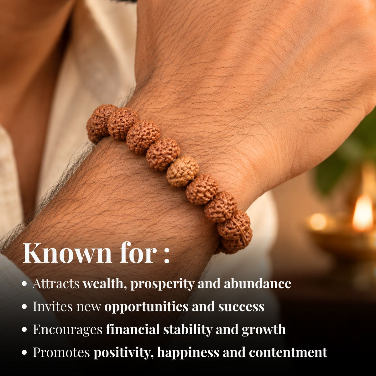 7 Mukhi Rudraksha Band