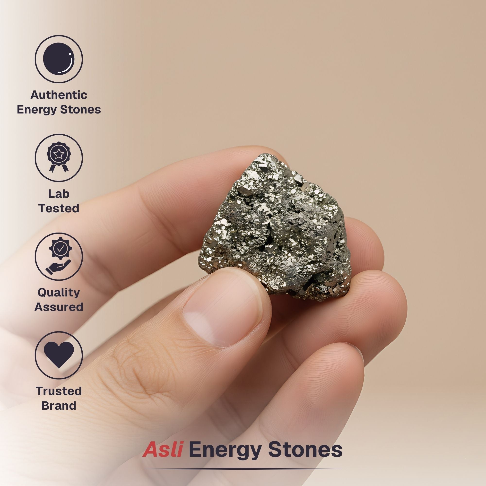 Raw Pyrite Stone - Wealth & Success Magnet for Vaastu – Japam