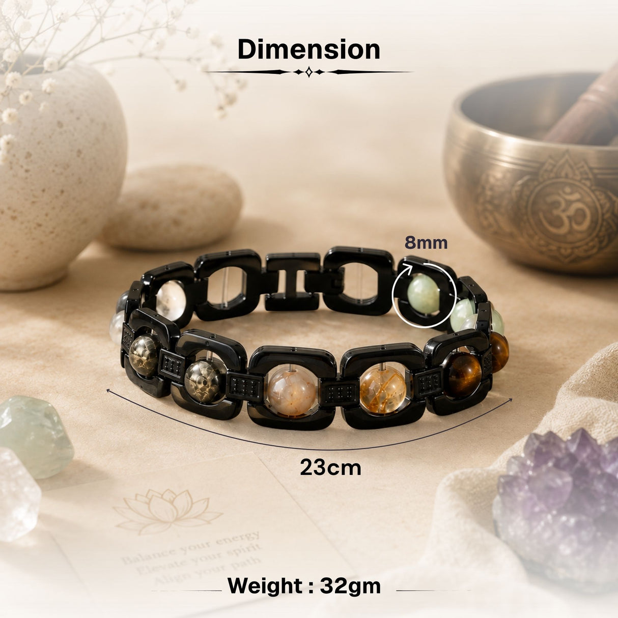 Midnight Black Essential Dhanlabh Bracelet