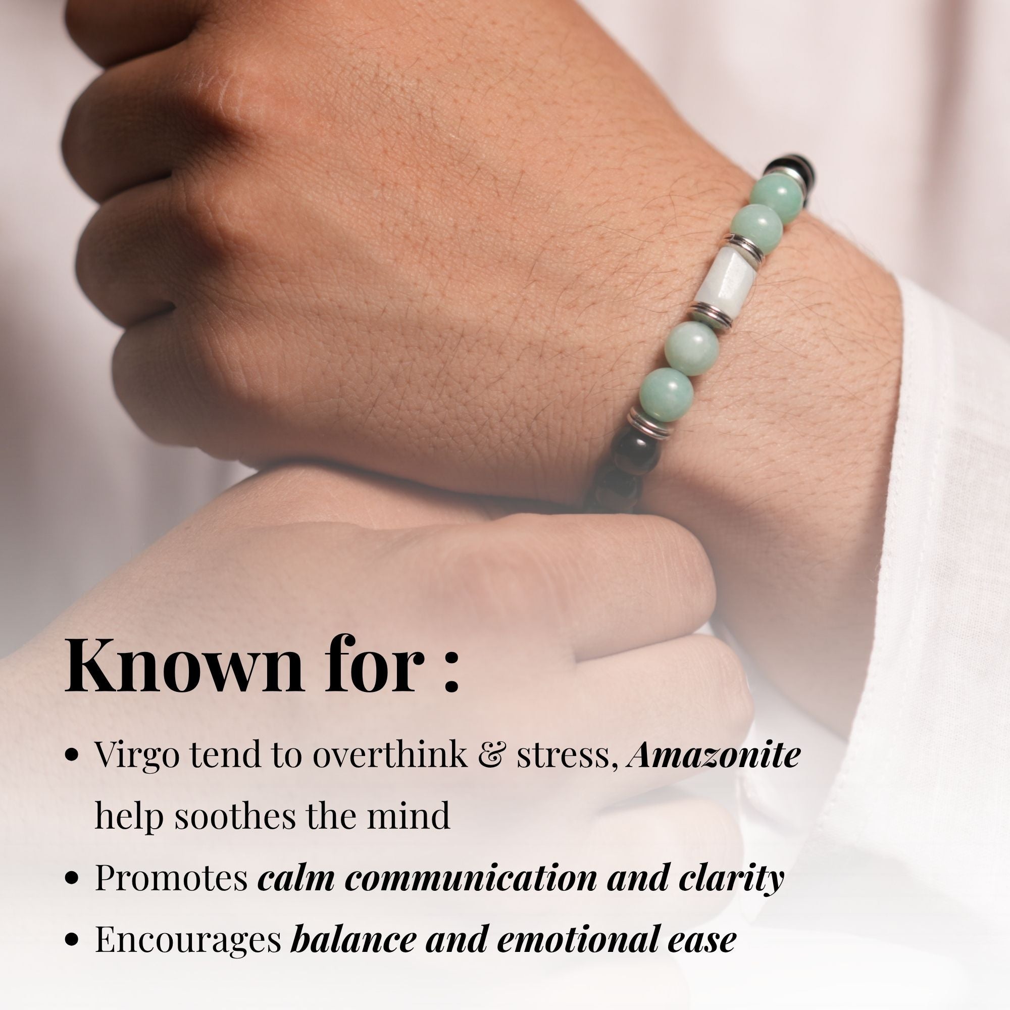 Amazonite Zodiac Band – Virgo (कन्या राशि) – Japam