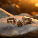 Authentic 7 Mukhi Rudraksha Copper Bracelet