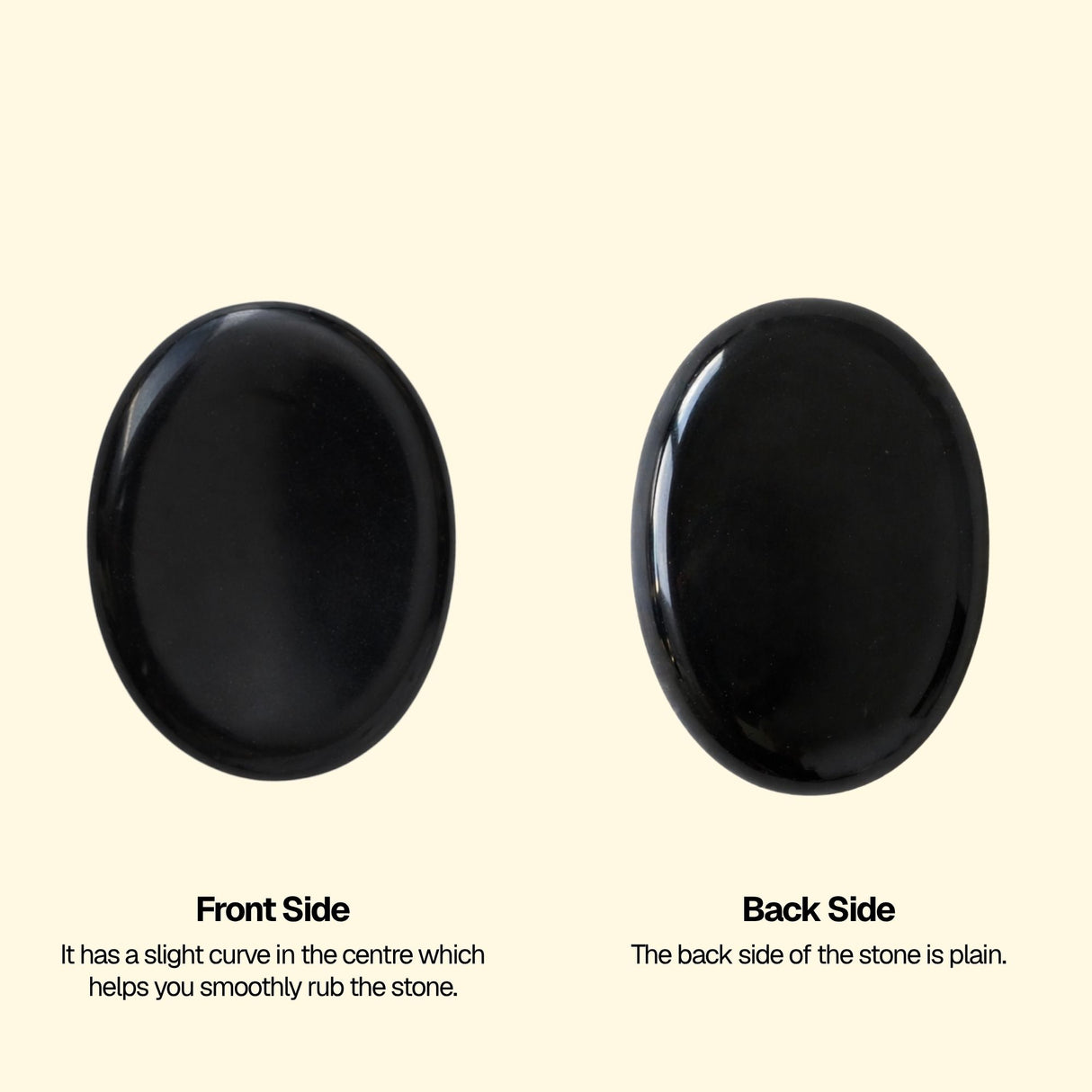 Black Obsidian Worry Stone