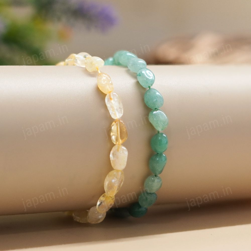 Infinite Luck Combo - Citrine & Aventurine Bands – Japam