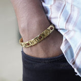Gold Plated Rudra Om Divine Bracelet
