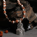 Silver Rudraksha Mala with Somnath Ji Pendant