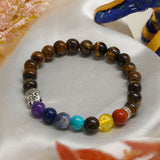 Tiger Eye x Seven Chakra Band - For Fortune & Inner Balance