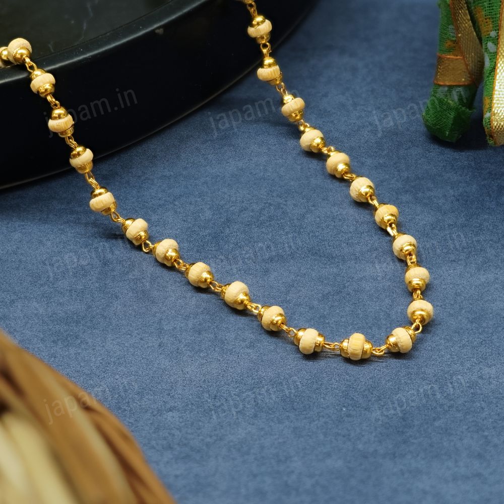 Gold Plated Tulsi Mala