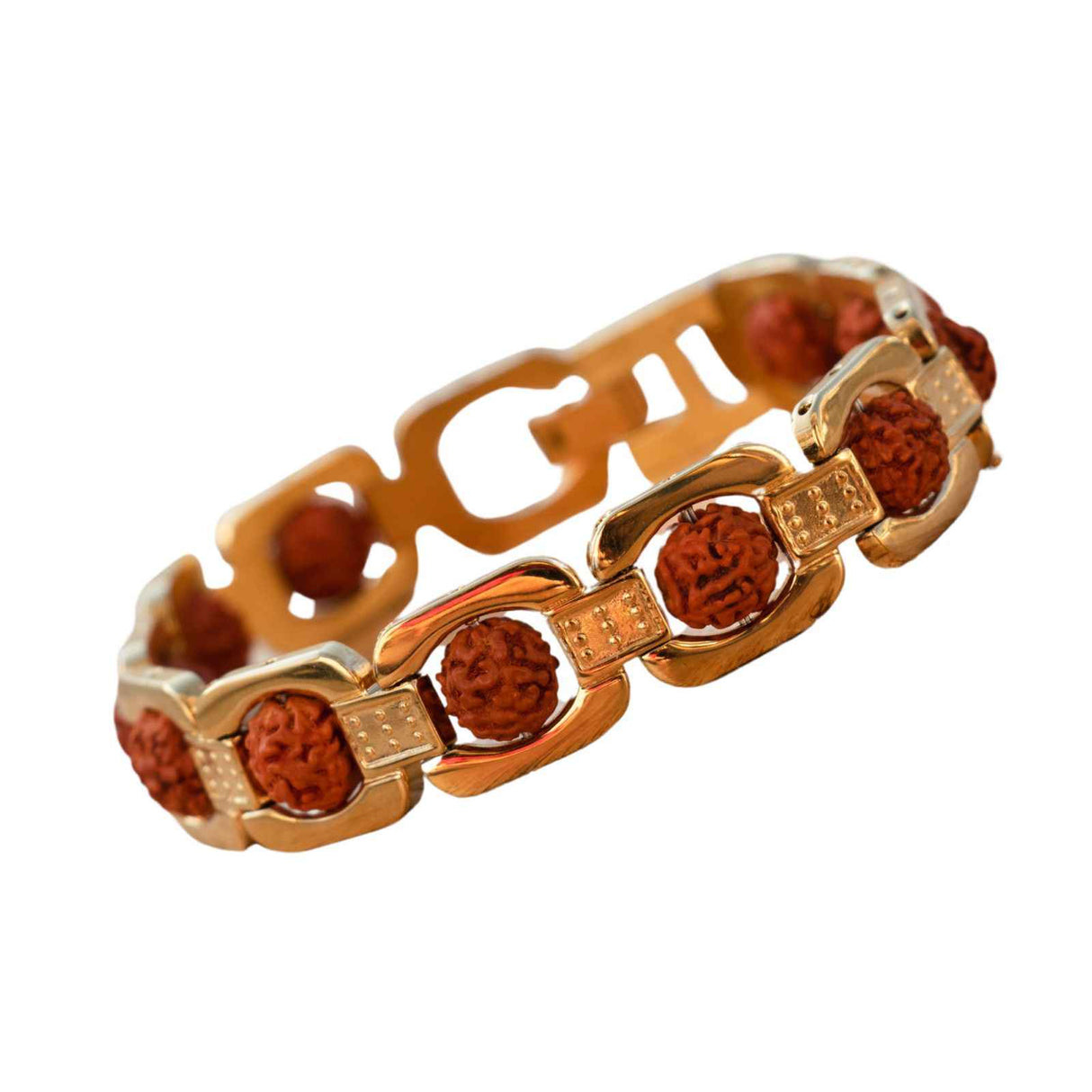 Gold Plated Essential Rudraksha Bracelet