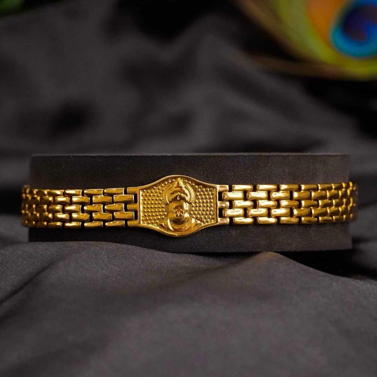 Gold Plated Hanuman Ji Bracelet