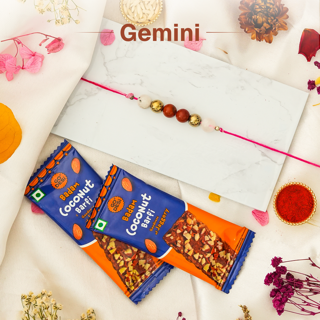 Gemini Zodiac Rakhi Hamper