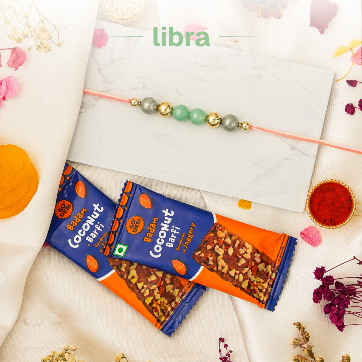 Libra Zodiac Rakhi Hamper