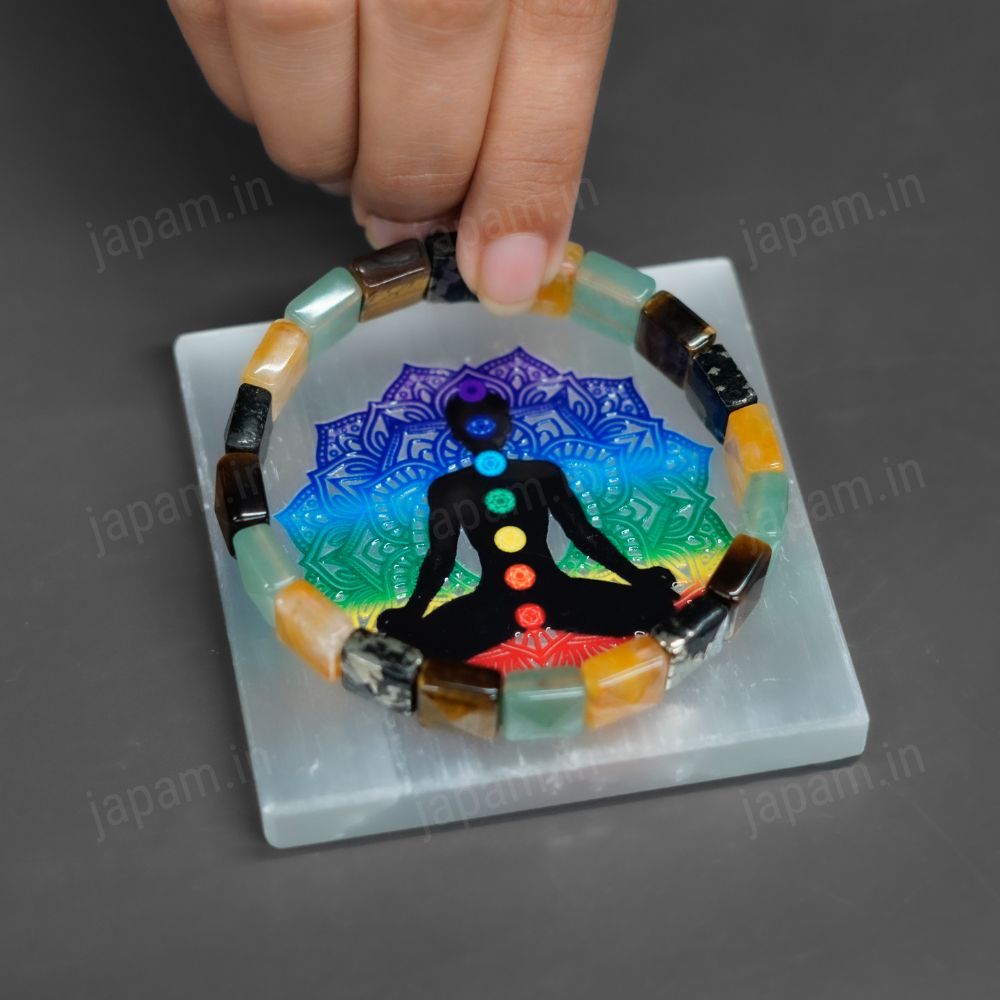 Chakra Balance Selenite Plate